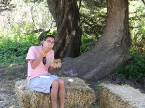 Mark enjoying his pie!
